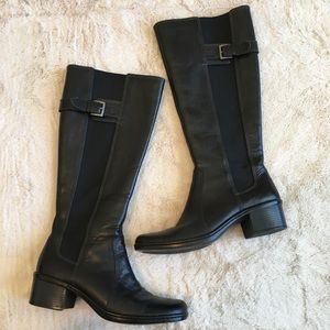 Clarks Active Air Tall Black Boots Size 8